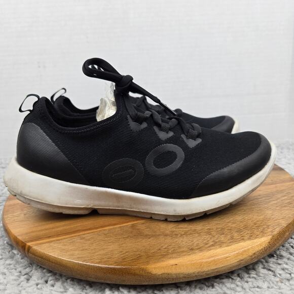 Oofos Womens 10 Oomg Sport LS Lace Up White Black Comfort Recovery Comfort Shoe - Picture 3 of 12